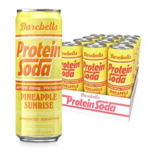 Barebells Protein Soda Pineapple Sunrise 12oz 12ct